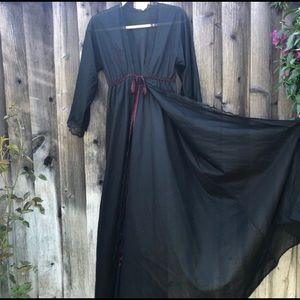 Vintage gothic inspired sheer robe